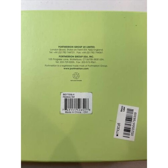 Vintage PORTMEIRION Hostess Botanic Garden, 5 pc Tray, 2 bowls & spoons England - Picture 9 of 10